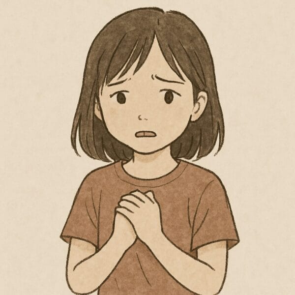 辛い気持ちを抱えた女の子