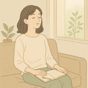 瞑想女性