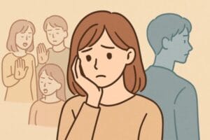 人間関係に悩む女性